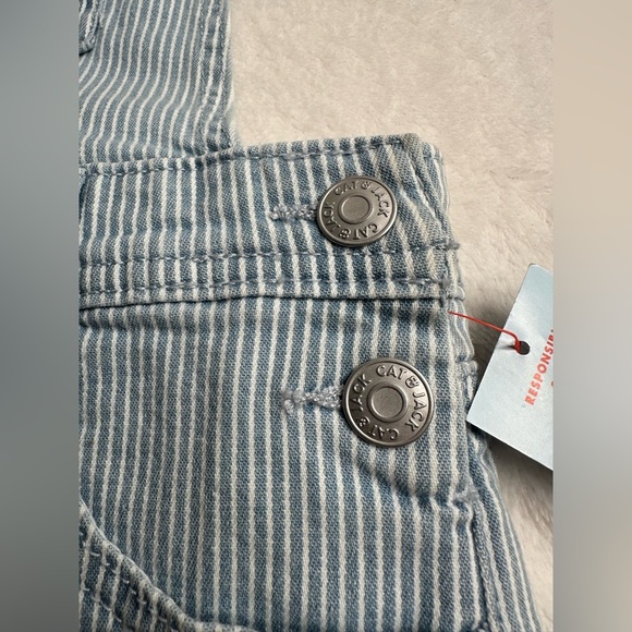 Cat & Jack Girl’s Denim Shorts Overalls Size M 8 - Picture 6 of 10